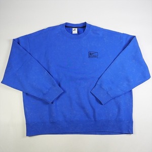 STUSSY ステューシー ×Nike Fleece Crew クルーネックスウェット 青 Size 【XL】 【新古品・未使用品】 20759238