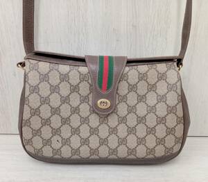 ジャンク 【1円スタート】GUCCI グッチ オールドグッチ 116.02.08 ショルダーバッグ ブラウン