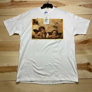 Vintage Raphael Angels Shirt XL White Art Sistine Madonna Single Stitch NWT * 海外 即決