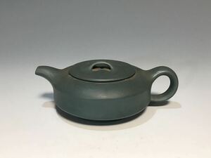 コレクター旧蔵品 緑泥紫砂 急須 中国宜興 茶道具 時代物 