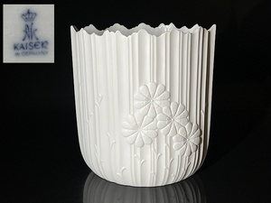 【瑞】KAISER カイザー 西ドイツ Germany 花瓶 花器 陶磁器 インテリア