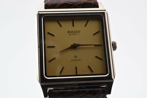 ラドー ダイアスター スクエア ゴールド クォーツ レディース 腕時計 RADO