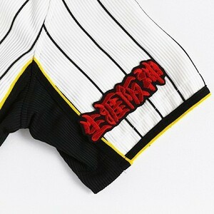 送料無料 生涯阪神 (赤/黒)そで、襟元に 刺繍 ワッペン 阪神 タイガース 応援 ユニフォームに