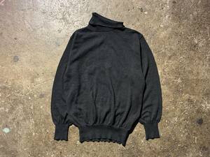 COMME des GARCONS HOMME PLUS 80s 斜めネック プルオーバーニット 2枚タグ コムデギャルソンオムプリュス PN-110040 80s 初期