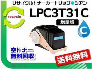 【1.3倍増量タイプ】LP-M8170PS/LP-S816C8/LP-S81C7対応リサイクルトナー シアン 再生品