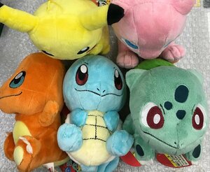 ★当時物 タグ付き ミュウ ピカチュウ フシギダネ ゼニガメ ヒトカゲ かわいいポケモンぬいぐるみ1 全5種セット ポケットモンスター グッズ