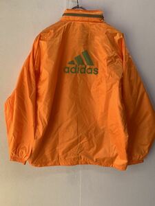 adidas/アディダス 　スポーツウェア　上着　橙/オレンジ　160サイズ　ビッグロゴ　運動　部活　トレーニング　ウィンドブレーカー　G555