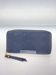 LOUIS VUITTON◆長財布/レザー/BLK/無地/メンズ/sp4136