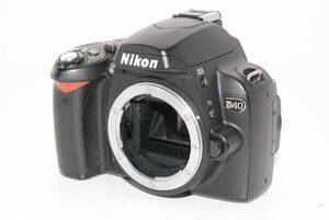 【外観特上級】Nikon ニコン デジタル一眼レフカメラ D40 ブラック ボディ　#u1202
