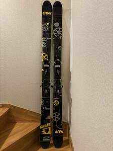 スキー板 ビンディング付 4FRNT DEVASTATOR 184cm R25 136/108/131 BIN:MARKER BARON フルロッカー 山スキー バックカントリー