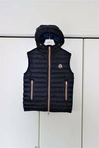 【美品】NAPLES 軽量ダウンベスト サイズ0 ネイビー ジャパンタグ モンクレール MONCLER