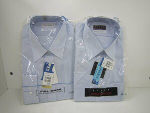 Ｙシャツ長袖、半袖2枚セット　風通るシャツ　襟回り41　ゆき（78~80）長期保管品