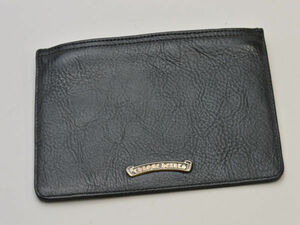 クロムハーツ Chrome Hearts ダガ―ジップ ジッパーチェンジパース/コインケース ZPR CHNG PURSE ブラック メンズ u_s F-YA518