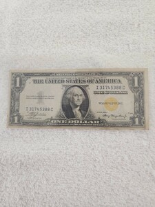 ★希少★　アメリカ　１９３５年 １ドル　イエローシール　旧紙幣　外国紙幣　World Paper Money