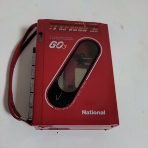 通電確認 National GO3 RX-1920 ナショナル ラジオカセットレコーダー　