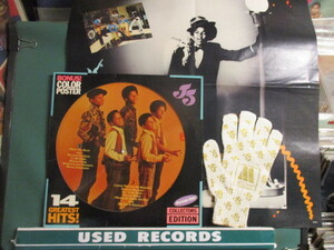 ★ Michael Jackson And The Jackson 5 ： 14 Greatest Hits ! LP ☆ (( ピクチャーレコード Picture Disc + Poster + 手袋