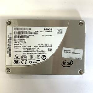 K60516157 Intel SATA 160GB SSD 2.5インチ 1点 【中古動作品】