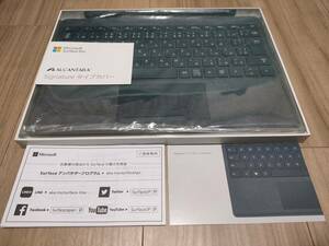 マイクロソフト surface pro 専用(Pro3～Pro7対応) ALCANTARA Signature キーボード (日本語) コバルトブルー色 美品! 