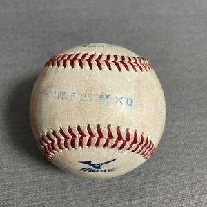 2017年5月25日　横浜DeNAベイスターズ 中日ドラゴンズ　プロ野球　NPB 実使用試合球　ビシエド　筒香嘉智　ゲレーロ　宮崎敏郎