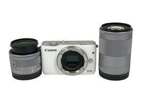 【動作保証】Canon EOS M10 ミラーレス カメラ EF-M 15-45mm 55-200mm STM レンズ付き キヤノン 中古 F8845938