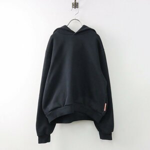 アクネ ストゥディオズ Acne Studios HOODED SWEATSHIRT フーテッド スウェットパーカー S/ブラック 黒【2400013795753】