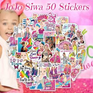 JoJo Siwa ジョジョシワ ステッカー 50枚セット PVC 防水 シール YouTuber ユーチューバー ダンサー 歌手 女優 ティーン カリスマ