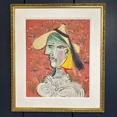 ピカソ　絵画　額装　美術品　インテリア　人物画　ア-ト　大型ポスター