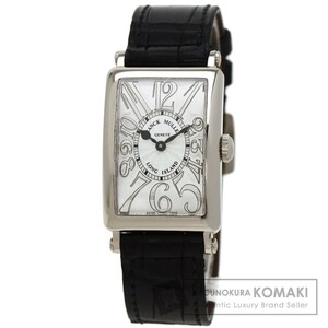 FRANCK MULLER フランクミュラー 902QZ ロングアイランド 腕時計 K18ホワイトゴールド 革 レディース 中古