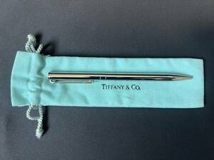 【中古】TIFFANY&Co. ティファニーTクリップティークリップリトラクタブル 回転式 ボールペン