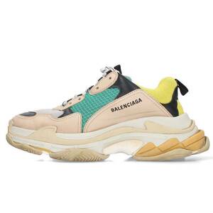 バレンシアガ BALENCIAGA TRIPLE S TRAINERS サイズ:44 トリプルエスレースアップスニーカー 中古 NO05