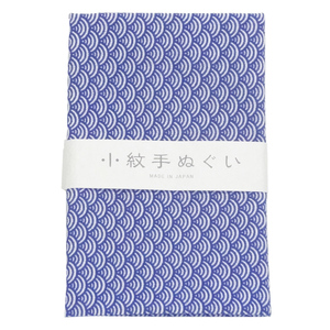 てぬぐい 小紋柄 13 青海波 手拭い 手ぬぐい 日本手拭い 和手ぬぐい 和手拭い 日本製 和雑貨 ハンカチ 綿 ふきん 洗顔 切りっぱなし