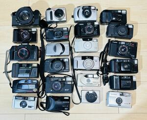 1円～ まとめ売り コンパクトカメラ 計24台　Canon、FUJIFILM、OLYMPUS、Konica、RICOH、ｍinolta等 カメラまとめ