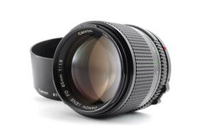 キャノン Canon NEW FD 85ｍｍ f1.8 MF 一眼カメラレンズ フード付 管K6775