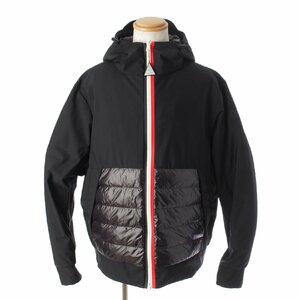 【モンクレール】Moncler　メンズ AUTHION 20AW ロゴワッペン トリコロール ダウンジャケット ブラック 6 【中古】【正規品保証】183273