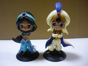 [L管11]フィギュア 2個セット アラジン ジャスミン Disney Characters Q posket petit ディズニー Qposket まとめ [管M]