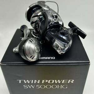 1円~★極美品★ SHIMANO シマノ TWIN POWER SW5000HG スプール 釣具 リール 箱付 説明書付