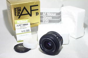 A935◆美品/元箱シリアル一致/絞り粘り◆ Nikon ニコン AF NIKKOR 35mm F2D