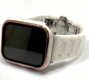 アップルウォッチバンド セラミックベルト Apple Watch セラミック ホワイト メンズ　レディース　001