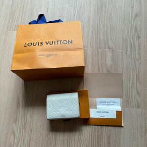 1円スタート 最新作 美品 LOUIS VUITTON ルイヴィトン カードケース 二つ折り財布 付属品完備 M83306 モノグラム アンプラント