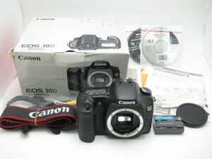 ★ハローカメラ★0463 Canon EOS 30D (820万画素) 【本体 箱とバッテリーのみ】 動作品 現状 キヤノン 1円スタート 即決有り