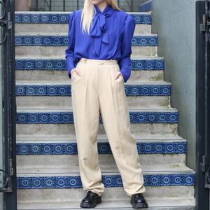 USA VINTAGE RALPH LAUREN WOOL COLOR SLACKS PANTS/アメリカ古着ラルフローレンウールカラースラックスパンツ