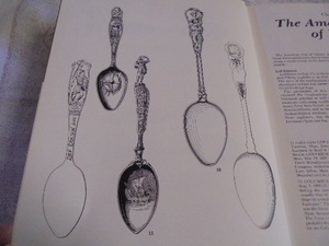 洋書American Spoons　難ありカバー無し　アメリカンスプーン　歴史　お土産　コレクション　膨大な写真集　広告　種類　図案