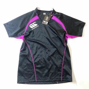 CANTERBURY カンタベリー プラクティスシャツ 半袖　RG36001 黒紫　L