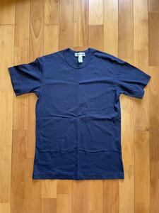 コムデギャルソンシャツ 無地 Tシャツ Lサイズ COMMEdesGARCONS SHIRT ＮAVY ネイビー