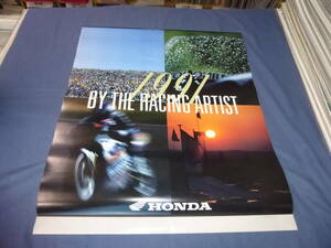 ◆80/(359) カレンダー「HONDA ホンダ BY THE RACING ARTIST 1991年」 バイク　モータースポーツ