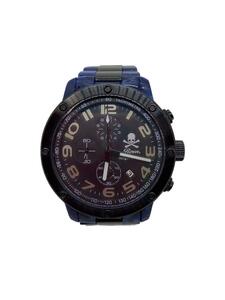 Roen◆クォーツ腕時計/-/ステンレス/BLK/ES43/500本限定モデル