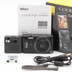 【極上品】 Nikon Coolpix S6900 リッチブラック ニコン #3108