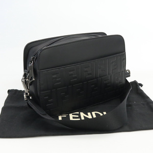 中古・未使用フェンディFENDI カメラバッグ レザー 7VA428 A1RM F0SAJ ブラック系　 ランク：S us-1 メンズ