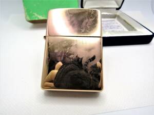 龍虎 タイガーVSドラゴン ゴールドチタニウム zippo ジッポ 2002年 未使用