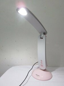 s2834　美品　Panasonic　パナソニック　LEDデスクライト　動作品　LEDデスクスタンド　ピンク　ライト　卓上　デスク　机